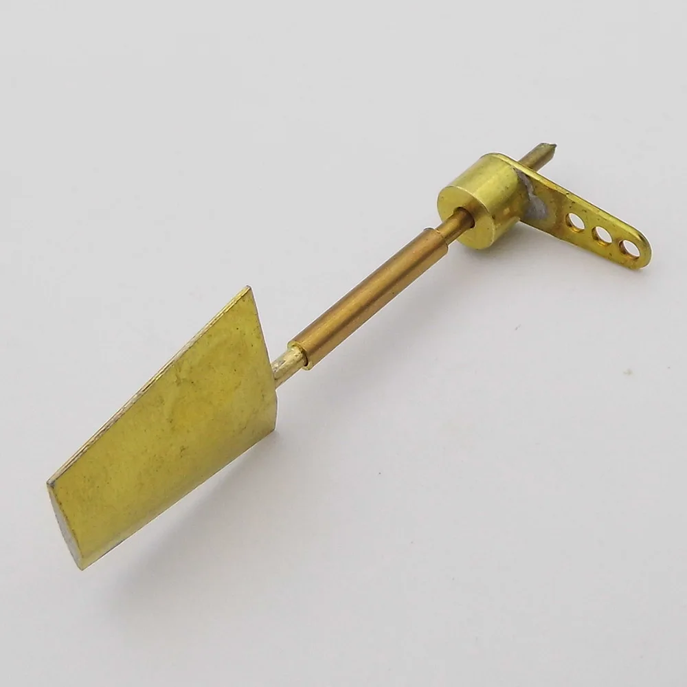 1PC RC Boat Rudder Copper Submerged Steering Rudder Servo Arm for RC Boat Marine 1/200 1/350 Battleship Frigate Model