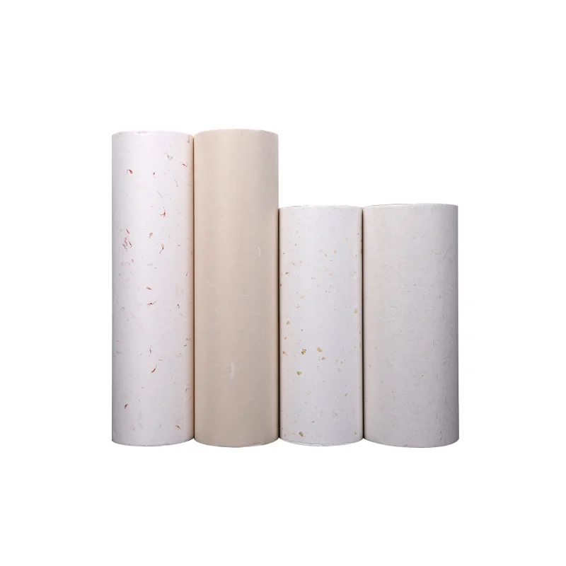 

Rolling Chinese Calligraphy Painting Hemp Paper Rijstpapier Half-Ripe Xuan Paper Natural Flower Plants Fiber Yunlong Rice Paper