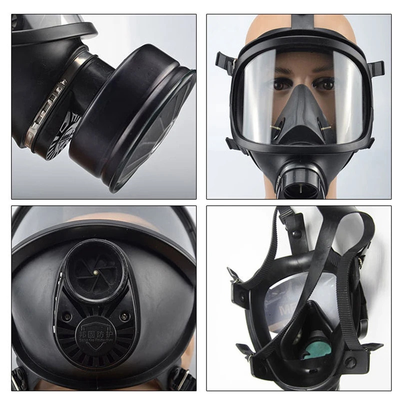 MF14 Type Gas Mask Full Face Classic Chemical Respirator Filter Self-Priming Stimulation Nuclear Pollution Protection