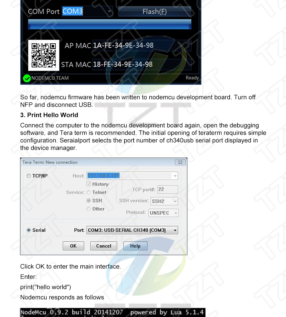 Tzt drahtloses Modul nodemcu v3 ch340 lua wifi Internet der Dinge Entwicklungs platine esp8266 mit Leiterplatte antenne und USB-Anschluss – Detail 16