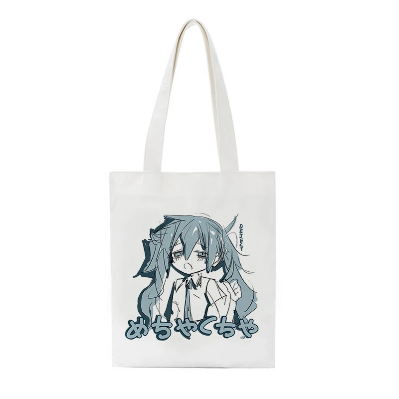 Anime Japanese kawaii y2k canvas bag hip-hop women bag Ulzzang women shopper bags large capacity ins Harajuku shoulder bag