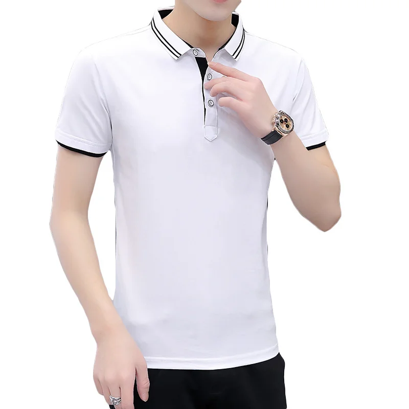 

Summer New Men's Brand Casual High-end Personality Comfortable Trend Korean Version Loose All-match Original Splicing T-Shirt