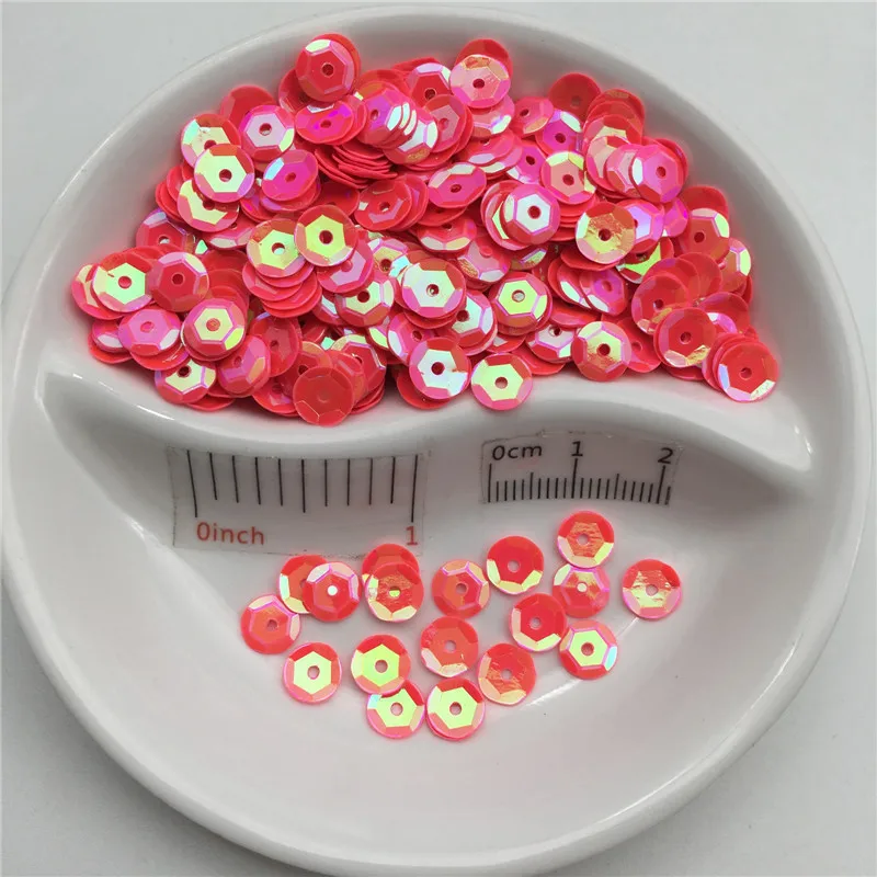 4mm 5mm 6mm 8mm 10mm Cup Round AB Porcelain PVC Sequin Paillette Sewing Craft For Wedding/Garment Dress Shoe Cap DIY Wholesale