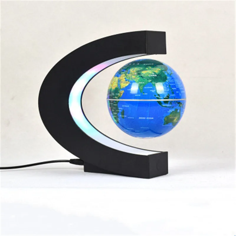 1Pcs Novelty Decoration Magnetic Levitation Floating Teach Education Globe World Map Decoration Santa Gift