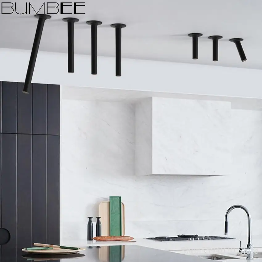 Modern LED Ceiling Light Diameter Home Lighting  Kitchen Company Tube Lamp Dining Room Bar Counter Shop Led Light Fixtures