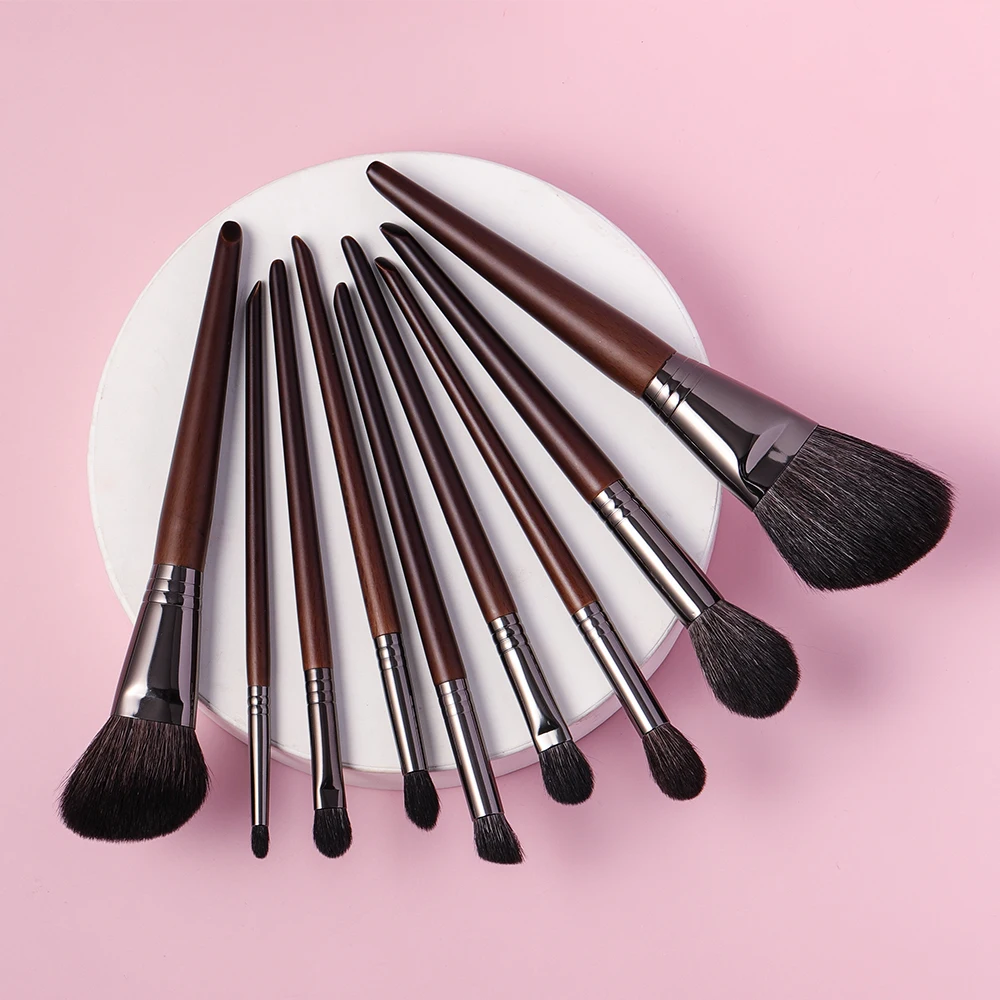 OVW Professional Makeup Brushes Set Natural Hair Powder Foundation Blusher Eye shadow brow liner Makeup Brush Tool Goat Hair