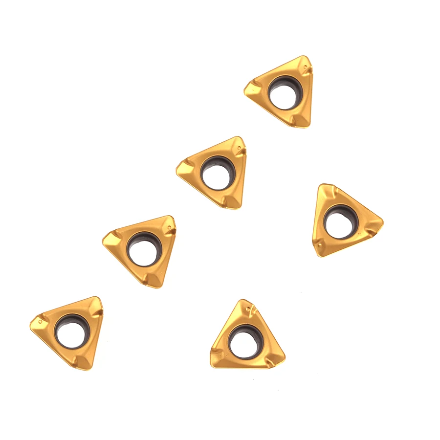 10 Chiếc 3PKT100408R-F LF6028 Tiện Bằng Máy CNC Biến Lưỡi Dao Tráng Xi Măng Carbide Hợp Kim Cắt Miếng Gia Công Thép Phần Dao Phay