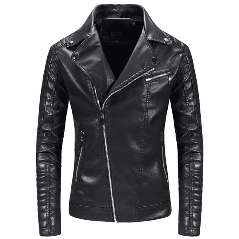 

Spring British Style Men leather Jackets and Coats Autumn Casual Black Men PU Jacket Motorcycle Leather Jacket,Dropshipping