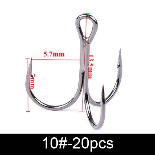 FTK Drillinge Baitholder Bass Angelhaken Köderhalter Fliegenbinden Kurbelhaken Set Salzwassernadel Angelhaken