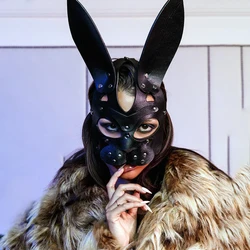 Sex Adult Products SM Sex Toy BDSM Mask Sexy Rabbit Restraint Hood Mask Halloween Masks Cosplay Gag Adult Games