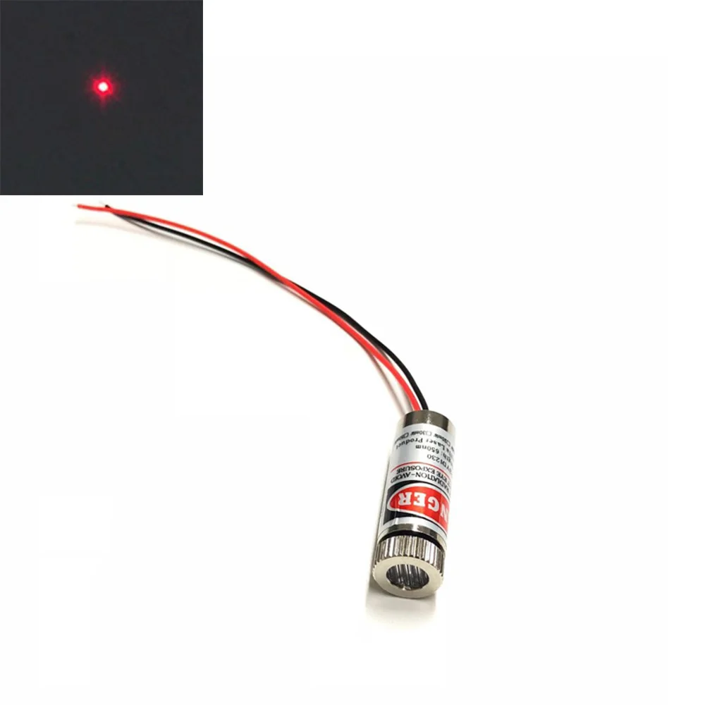 650nm 5 Mw Dot/Lijn/Cross 12*35 Mm Focusable Verstelbare 3V-5V Rood laser Module Industriële 12 Mm Led Ld Module