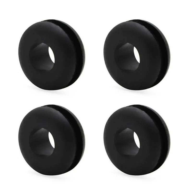 4PC ATV Heel Guard Grommet Rubber Footpeg Plug 90480-18411 For Yamaha Banshee Warrior Blaster YFM350 YFZ350 YFS200 YZ85