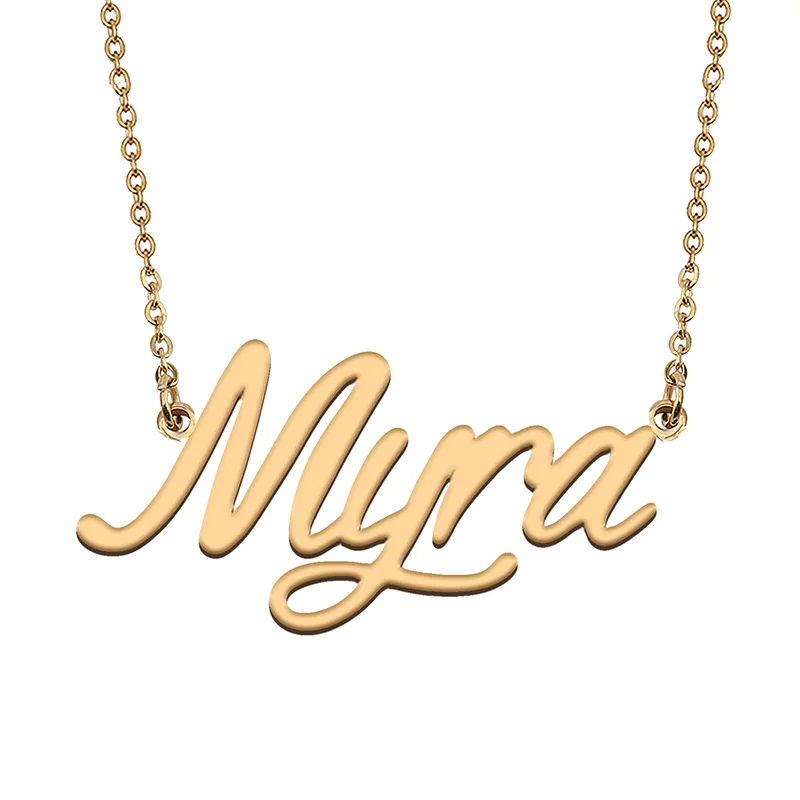 

Myra Custom Name Necklace Customized Pendant Choker Personalized Jewelry Gift for Women Girls Friend Christmas Present