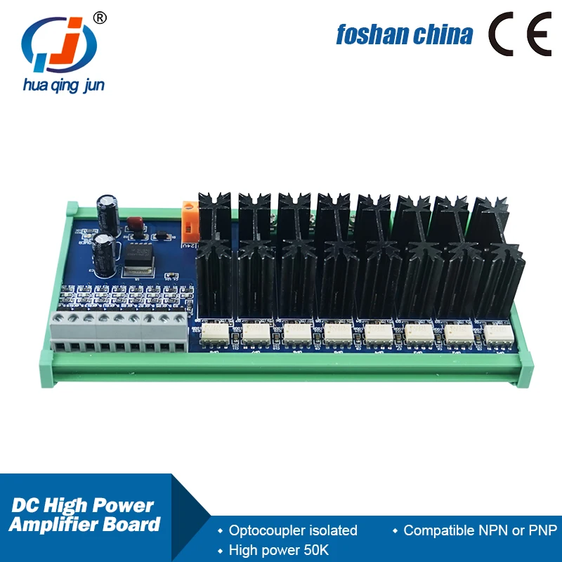 

8-Channel PLC High Power DC Amplifier Board No Contact Industrial PLC Amplifier Module for PLC Expansion