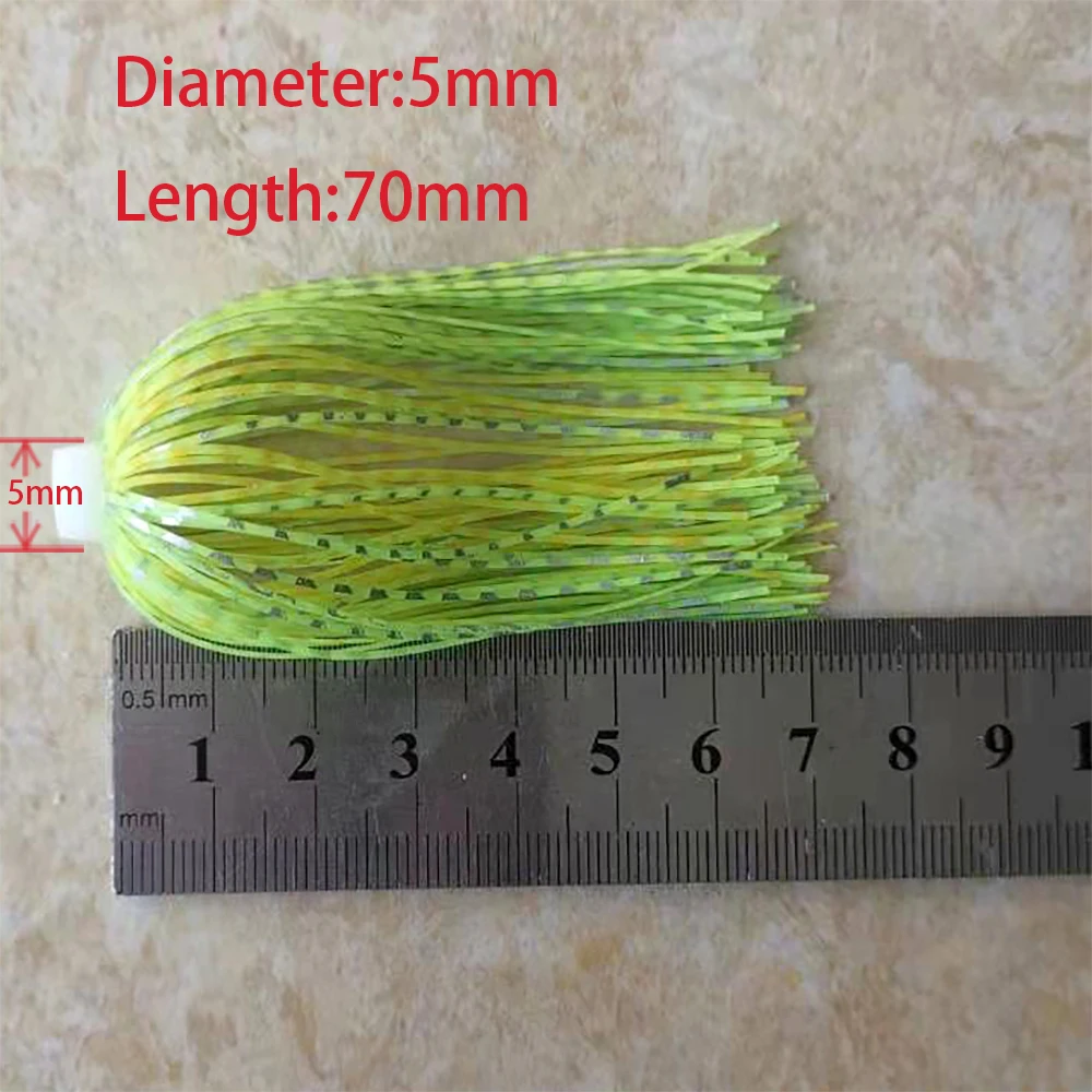 5 pcs/lot 88 strands 70mm szilikon skirts Alkalmazkodó m Terrier Ernyő skirts horgászni kiegészítők buzzbaits Szeleburdi Zsong Csali