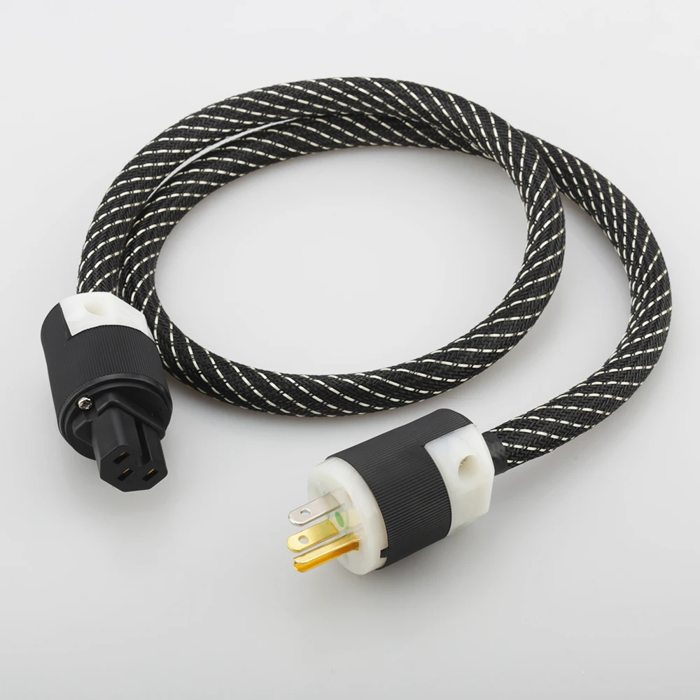 

Audiocrast P104 Hi-End signature hifi audio US power cord pure copper power cable power plug connector US AC power cord