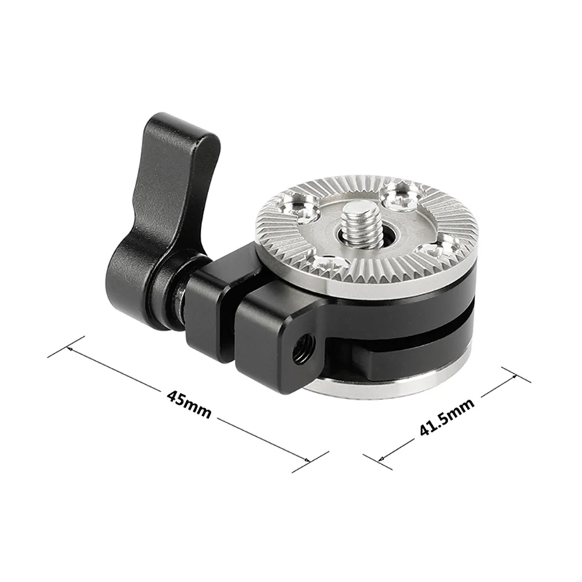 CAMVATE – Rosette ARRI Standard, 2 pièces, filetage M6, fixation à boulonner Double face pour appareil photo DSLR, plate-forme d'épaule/EVF