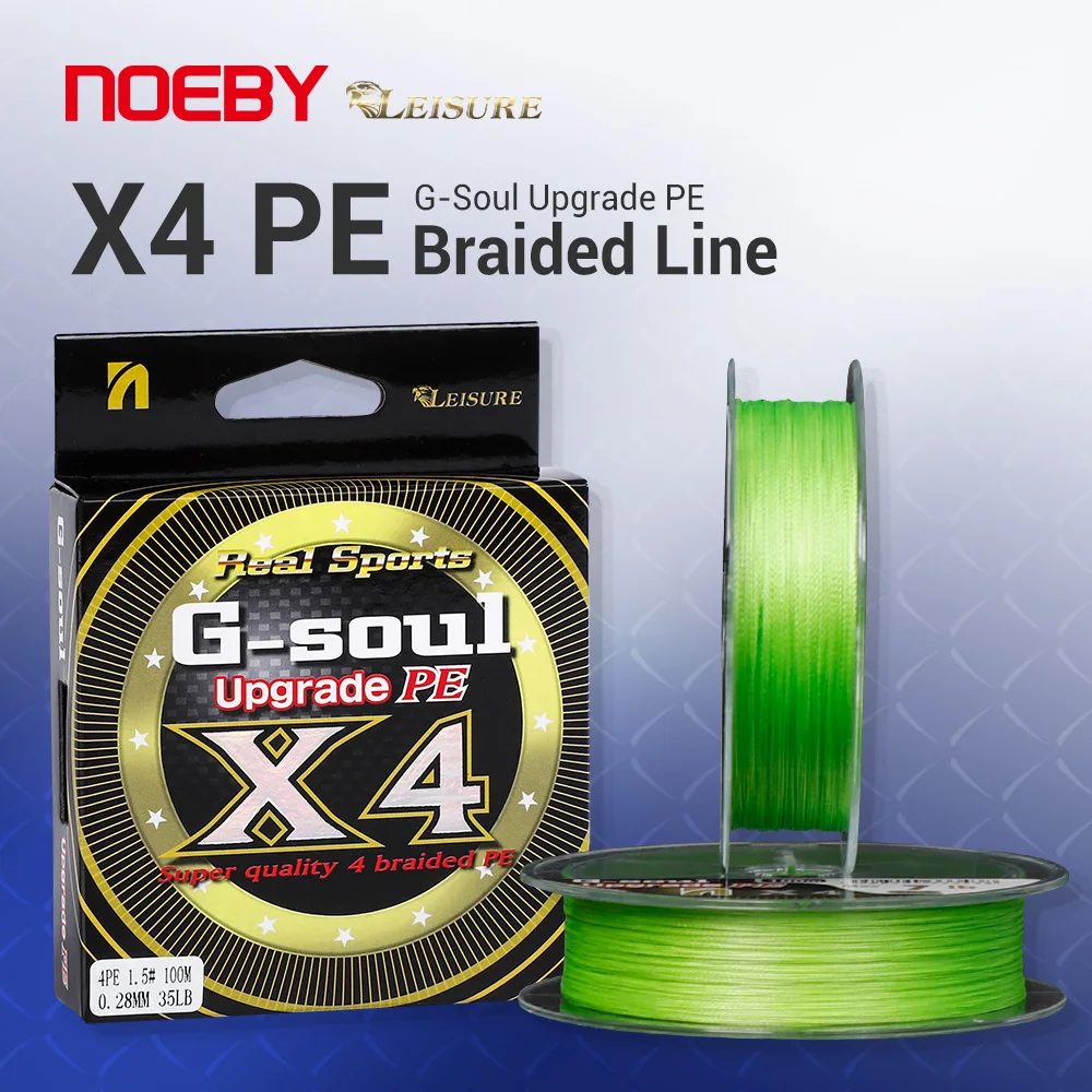 NOEBY Fishing Line PE Line 4 Braided Multifilament 100m 300m 7-80lb Wire Strand Snood For Pike Carp Sea Fishing Accessories