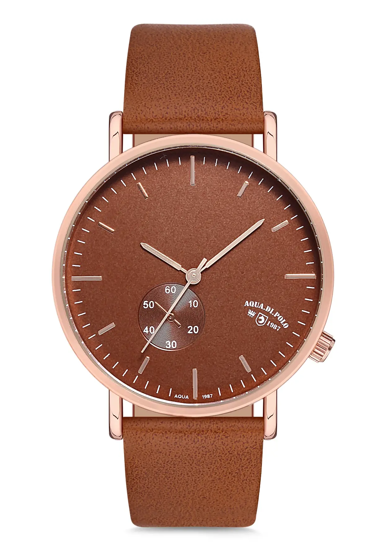 APWA028303 Leather Men Wristwatch Clock