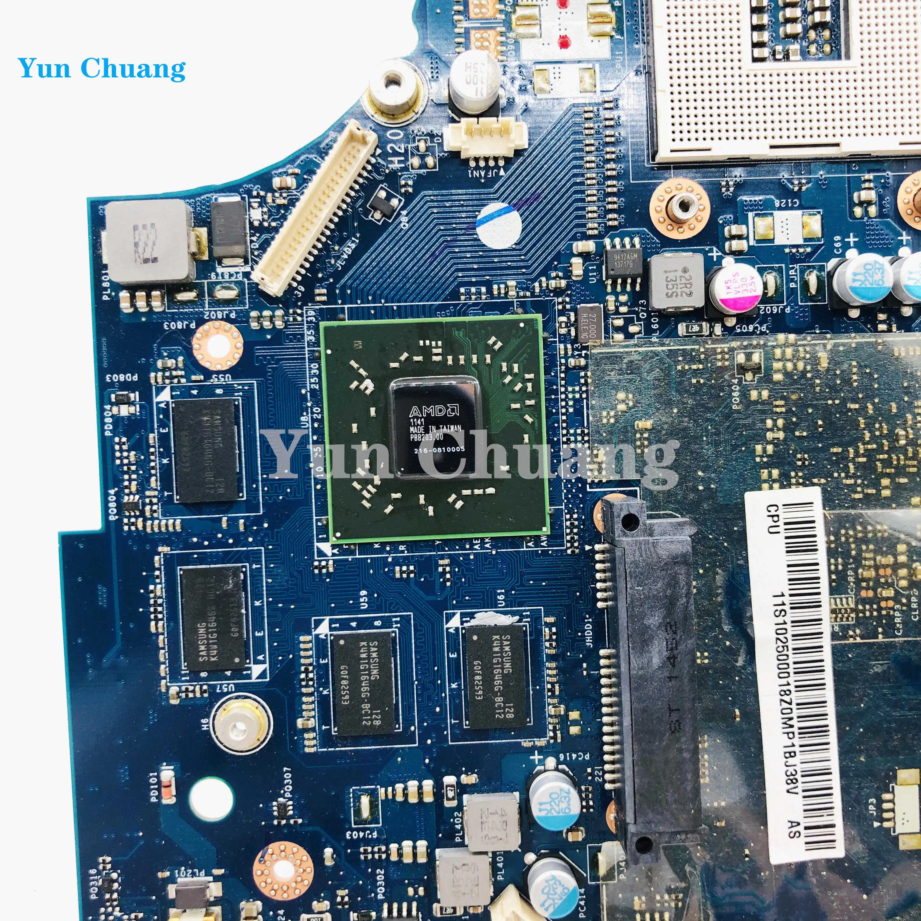 Imagem -06 - Rev: 1.0 Placa-mãe para Lenovo Ideapad G770 Portátil Placa-mãe hd 6600m 6700m Gpu Hm65 Ddr3 100 Trabalho de Teste Piwg4 La6758p