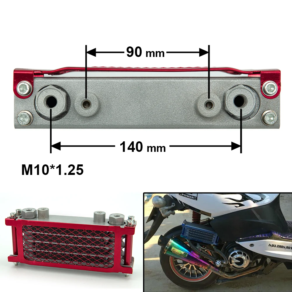 Motore orizzontale Dirt Pit 50cc 70cc 90cc 110cc 125cc 140cc Monkey Bike ATV Moto Radiatore di raffreddamento dell'olio