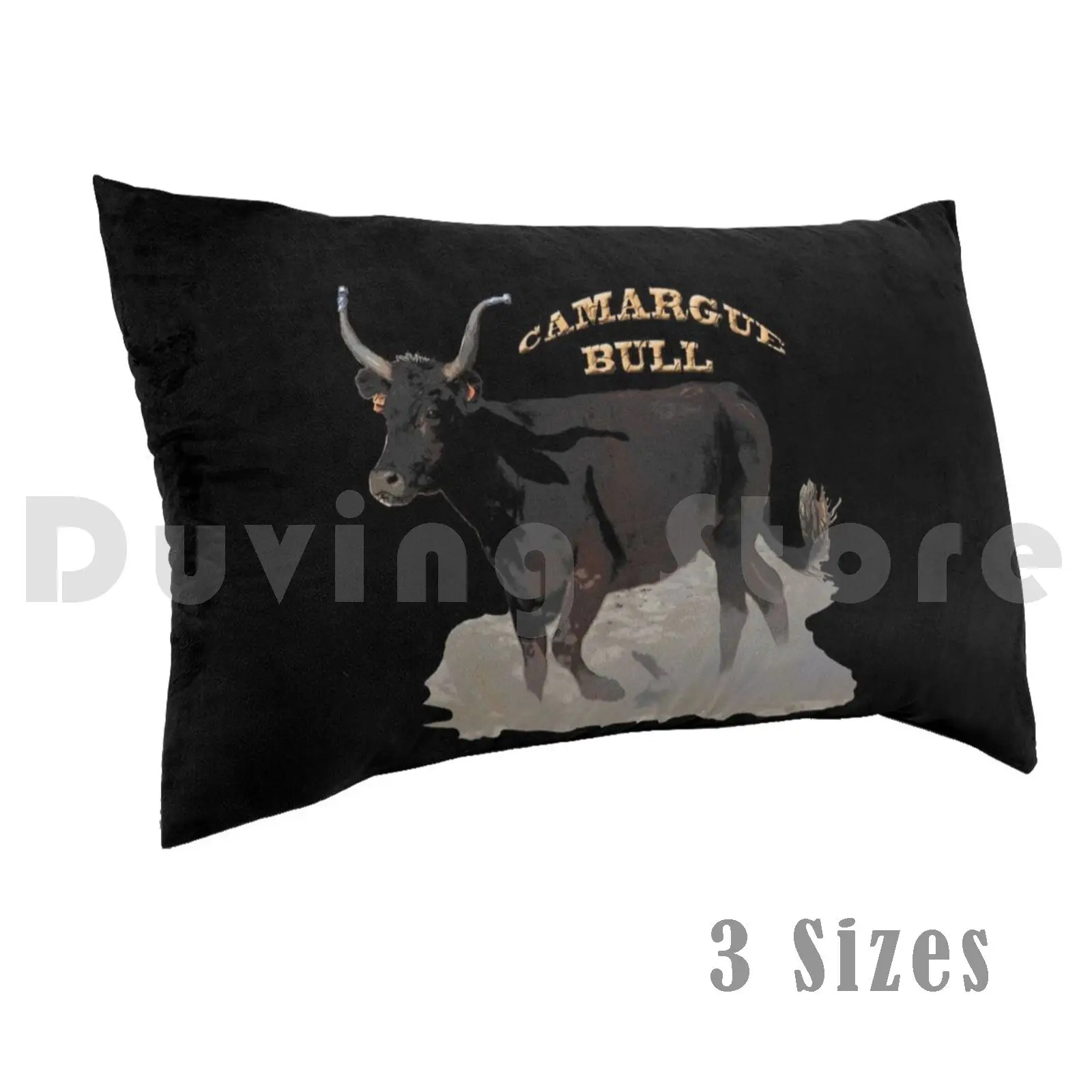 Camargue Bull 2Pillow case Camargue Bull Astralia Black Bull Animal Wild Fight Bullfight Raseteur Bull