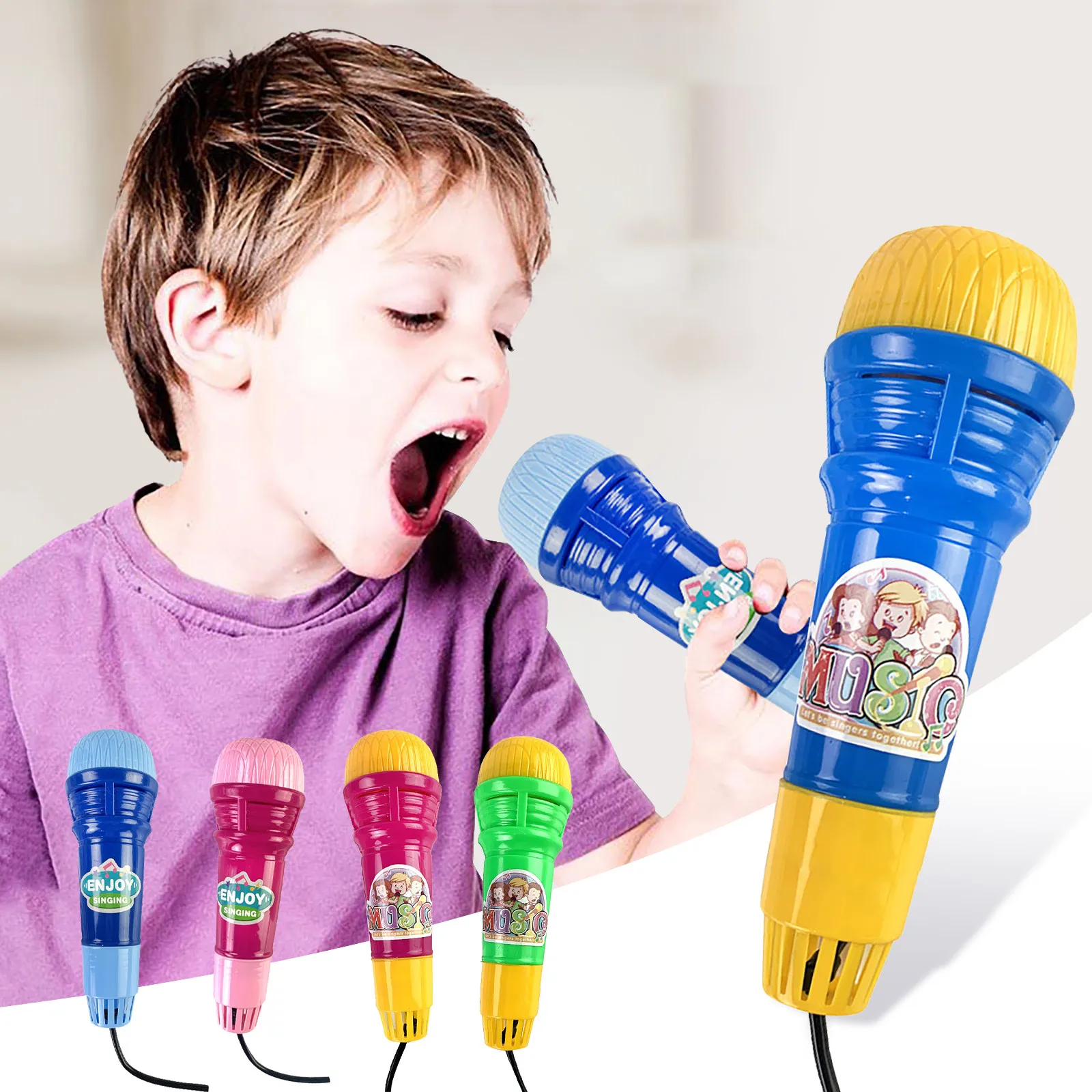 Microphone Mic Voice Changer Toy Gift Birthday Present Kids Party Song Children Sing Microphone Party Mike Toy Baby Vocal Toy