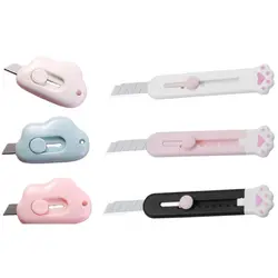 Kawaii Box Cutter, Utility Knife, Cat Paw Express Box Cutter, Letter Openers, Paper Cutter, Stationery Knife, Mini Pocket Knife
