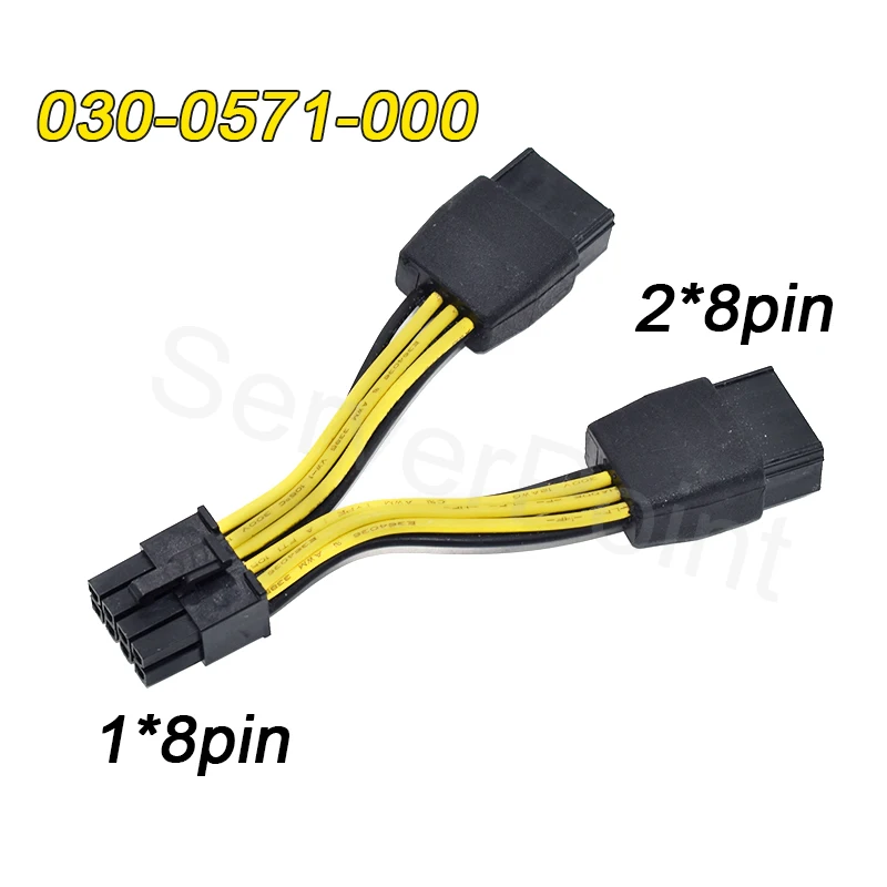 

For NVIDIA 1*8pin to 2*8pin M6 K80 P100 P40 GPU Cable 030-0571-000