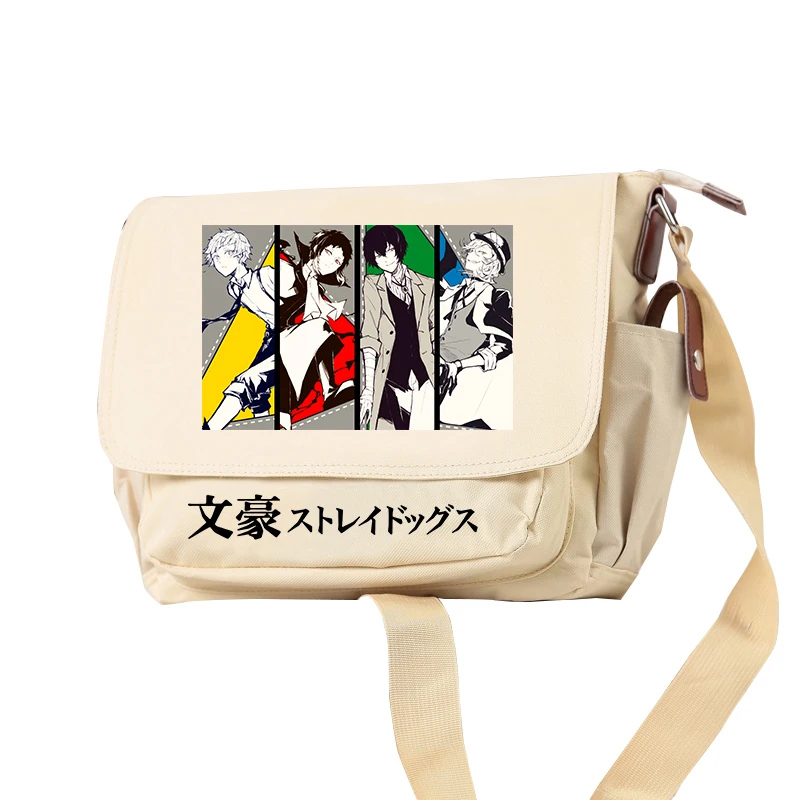 Bungo Stray Dogs Oxford School Bags Anime Travel Shoulder Bags Cartoon Students Bookbag Women Crossbody Bags Kawaii Handbags