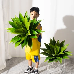 Tropical Yucca Tree Large Artificial Plants Fake Potted Tree Branch Plastic Agava Leaves Green Palm Leafs For Home Outdoor Decor