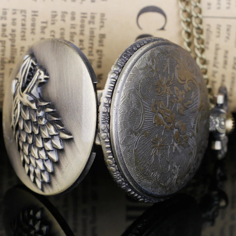Steampunk Retro Vintage Bronzen Pocket Watch House Design Mannen Vrouwen Horloge Ketting Hanger Cadeau