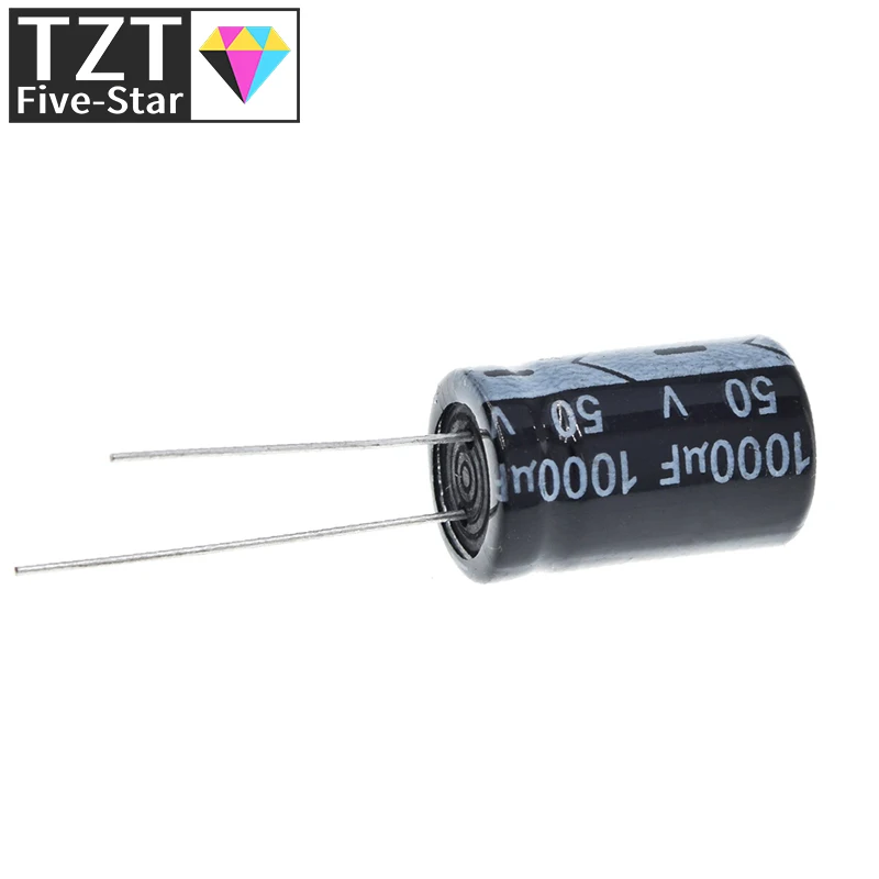 10/30 Stück Aluminium-Elektrolytkondensator 1000uF 50V 13 * 20 mm Hochfrequenz Radial-Elektrolytkondensator – Detail 1