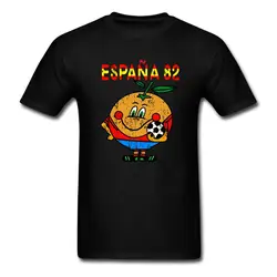 Espana 82 Spain Retro T Shirts orange 1982 vintage Printed tee USA size