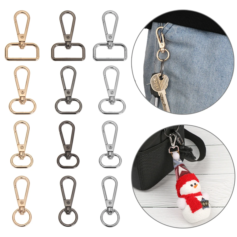 5Pcs/Set Metal Bags Strap Buckles Lobster Clasp Collar Carabiner Snap Hook DIY Keychain Bag Parts Accessories 13/15/20/25mm