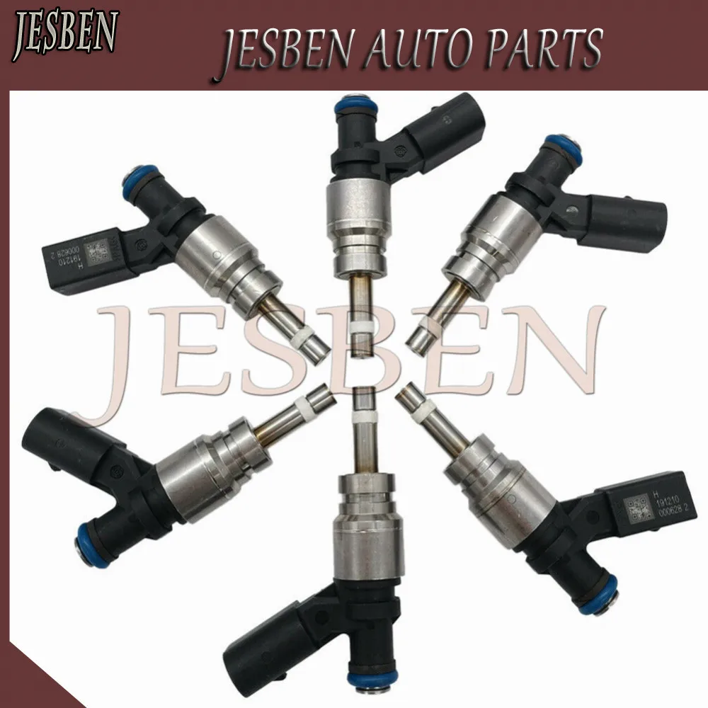 6PCS/LOT 06E906036F Fuel Injectors FIT For AUDI A4 A5 A6 Q5 2.0L Quattro 3.2L V6 2007-2012 NO# 06E906036AG 06E 906 036 F FIJ0035