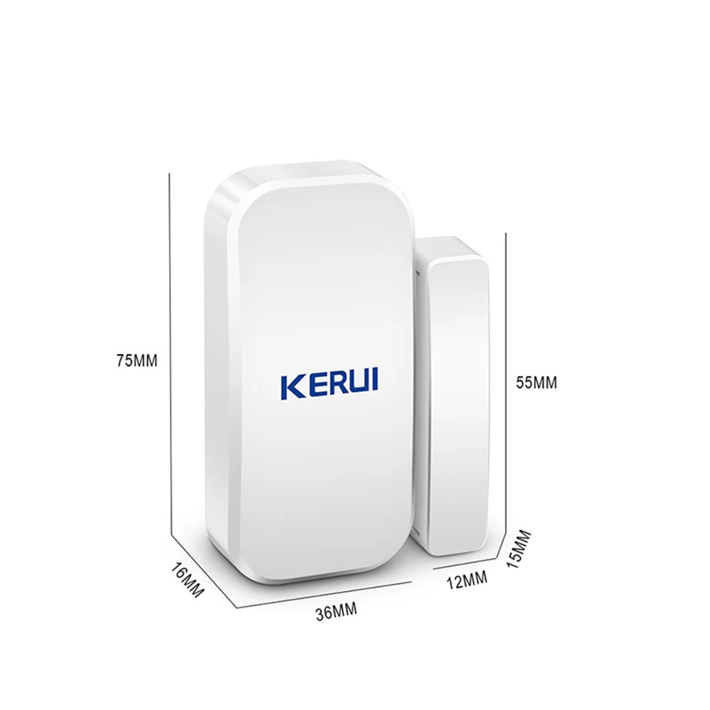 25 uds D025 Kerui alarma de casa Sensor de puerta inalámbrico ventana Detector magnético Sensor de espacio para sistema de alarma de seguridad GSM