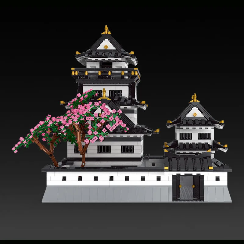 In Stock Movie Series Architecture City Street The Japanese Himeji Castl Model Building Blocks Compatible Bricks Kids Toys