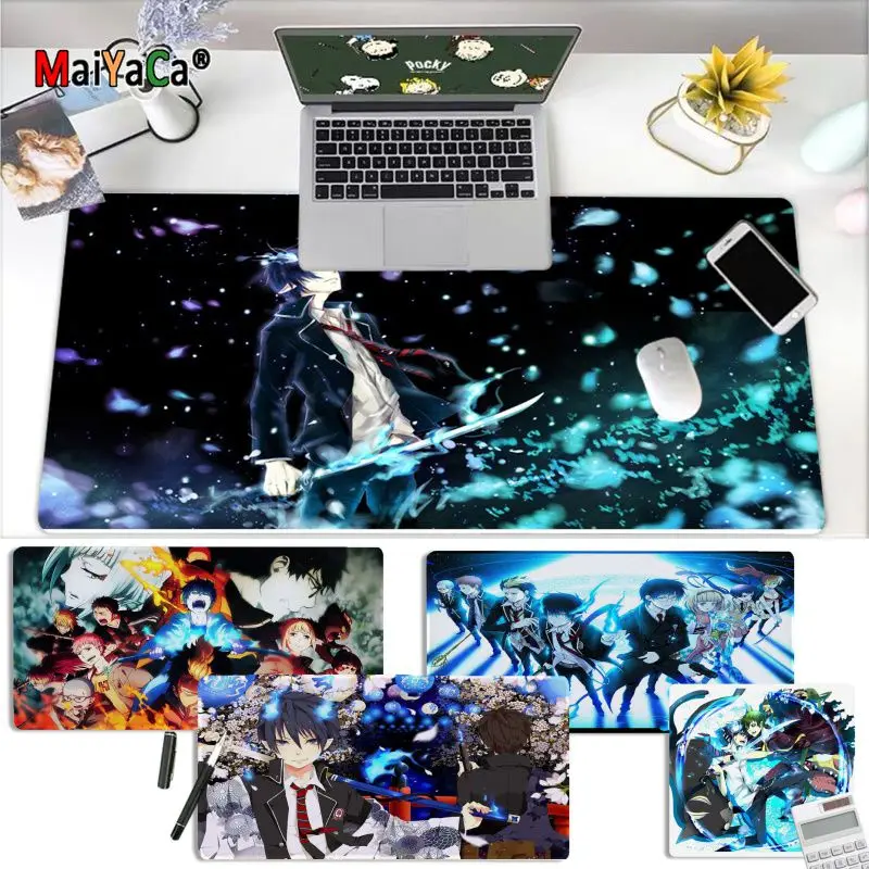 

MaiYaCa Top Quality Ao No Exorcist Blue Exorcist Durable Rubber Mouse Mat Pad Free Shipping Large Mouse Pad Keyboards Mat