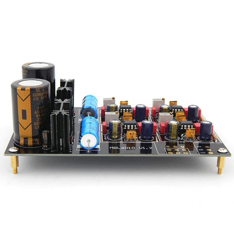 Placa de preamplificador de escenario frontal MBL6010 JRC5534 OP AMP edición negra-oro alemán MBL6010D preamplificador amplificador de Audio HIFI kits WIMA