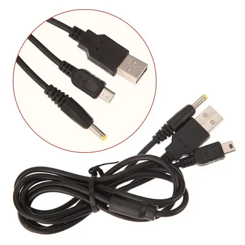 30 PCS USB Data Charging Charger Cable 2 in 1 for PSP 1000 2000 3000 Cable