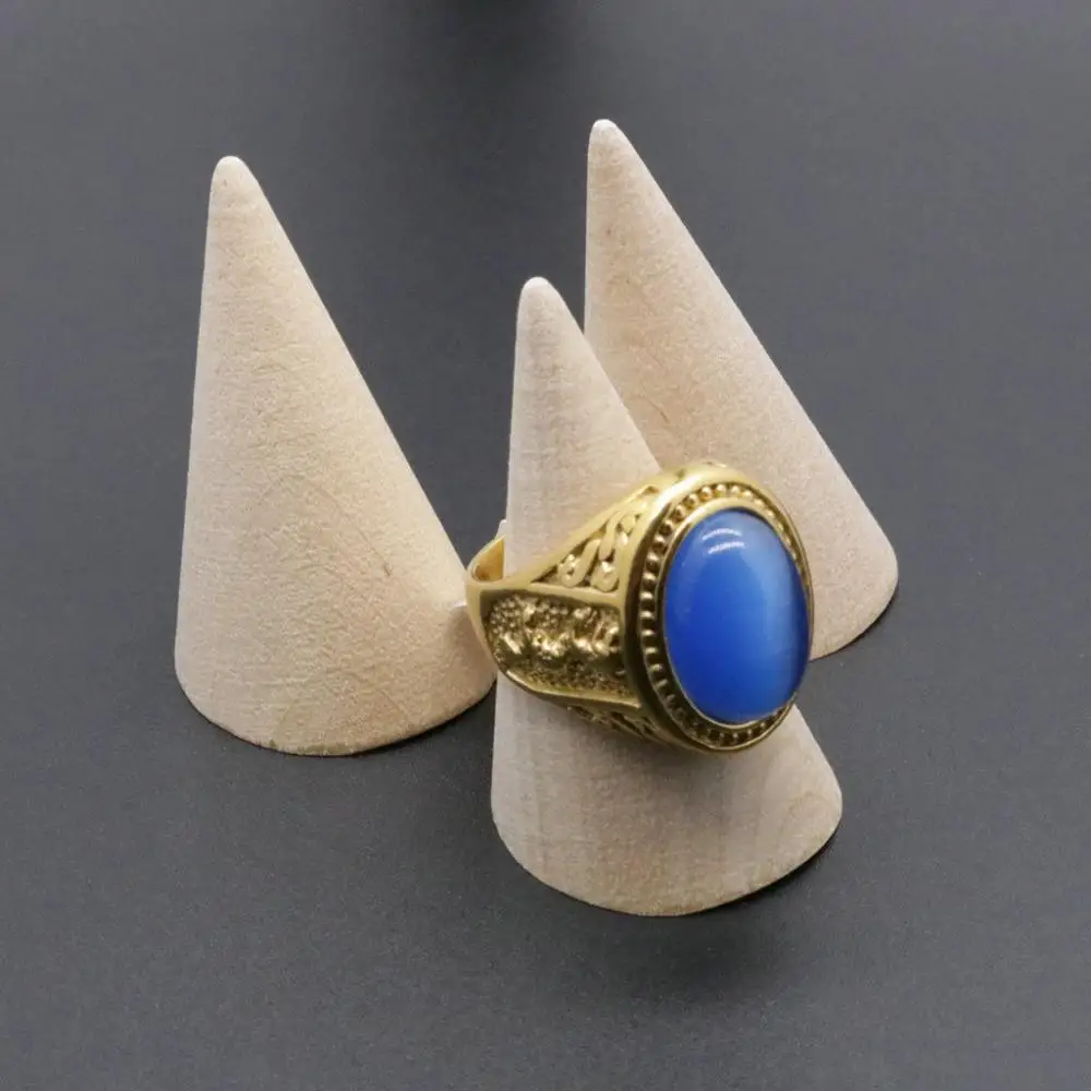 

5Pcs/Lot Jewelry Display New Cone Shape Organic Acrylic Jewelry Ring Display Holder Stand Showcase Stand Z-086