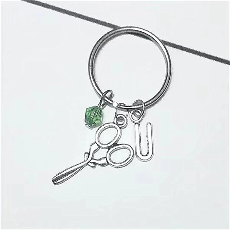 Hairstylist Hairdresser Gift Hair Stylist Keychain Hair Stylist Scissors Charm Keychain Her Hair Salon Hairdresser Keyring