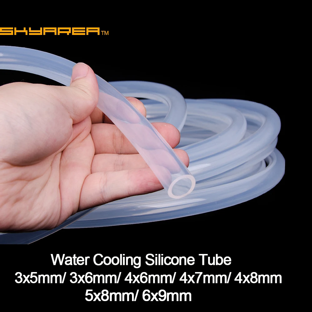 1 Meter Diameter 3mm 4mm 5mm 6mm Water Cooling Silicone Tube Heat Resistant Tubes Fit For RC Boat Cooling System