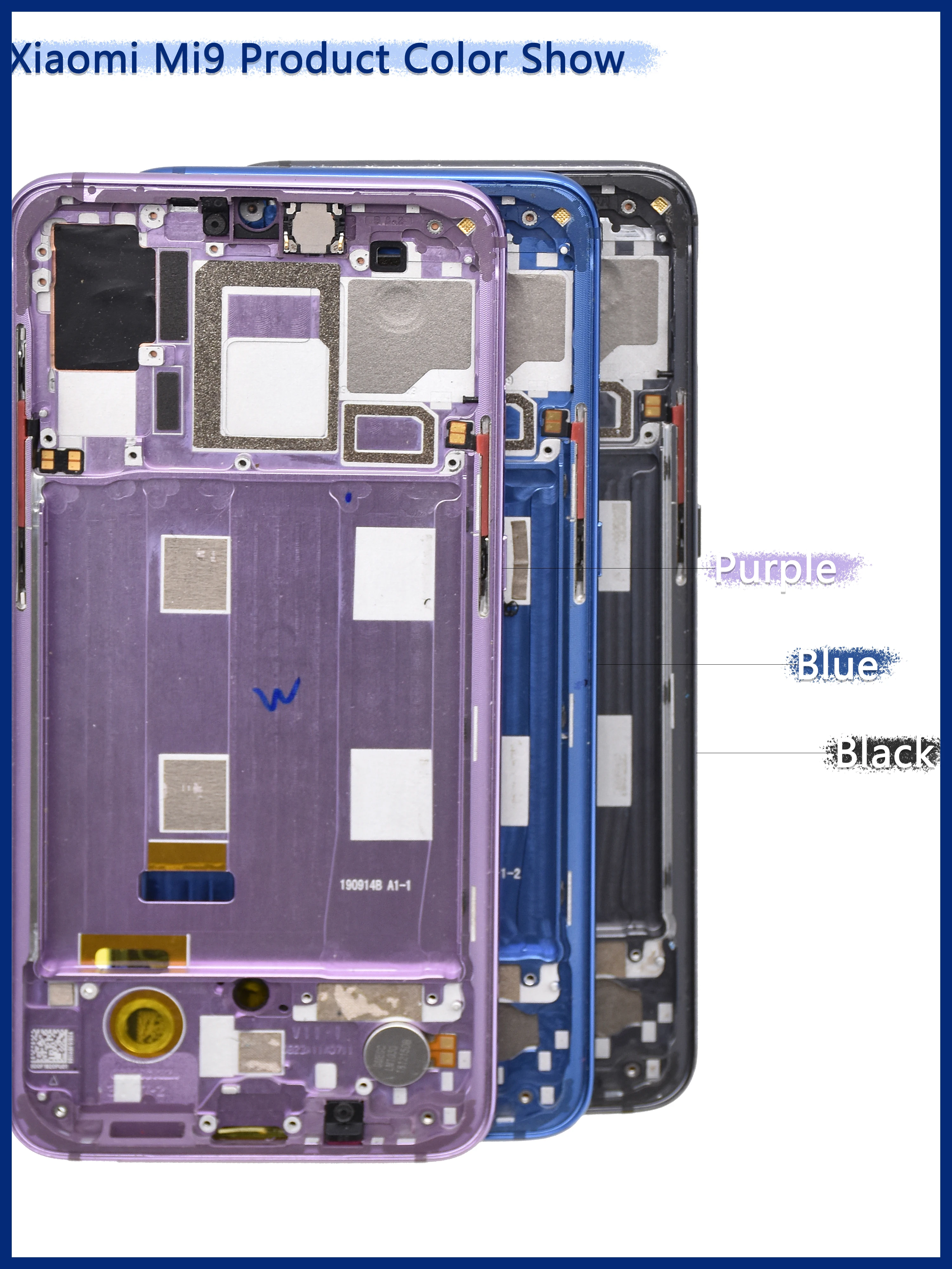 Imagem -06 - Amoled Original para Xiaomi Mi9 Display Lcd Tela de Toque Digitador Assembléia Substituição para Xiaomi Mi9 M1902f1a M1902f1g Lcd 6.39