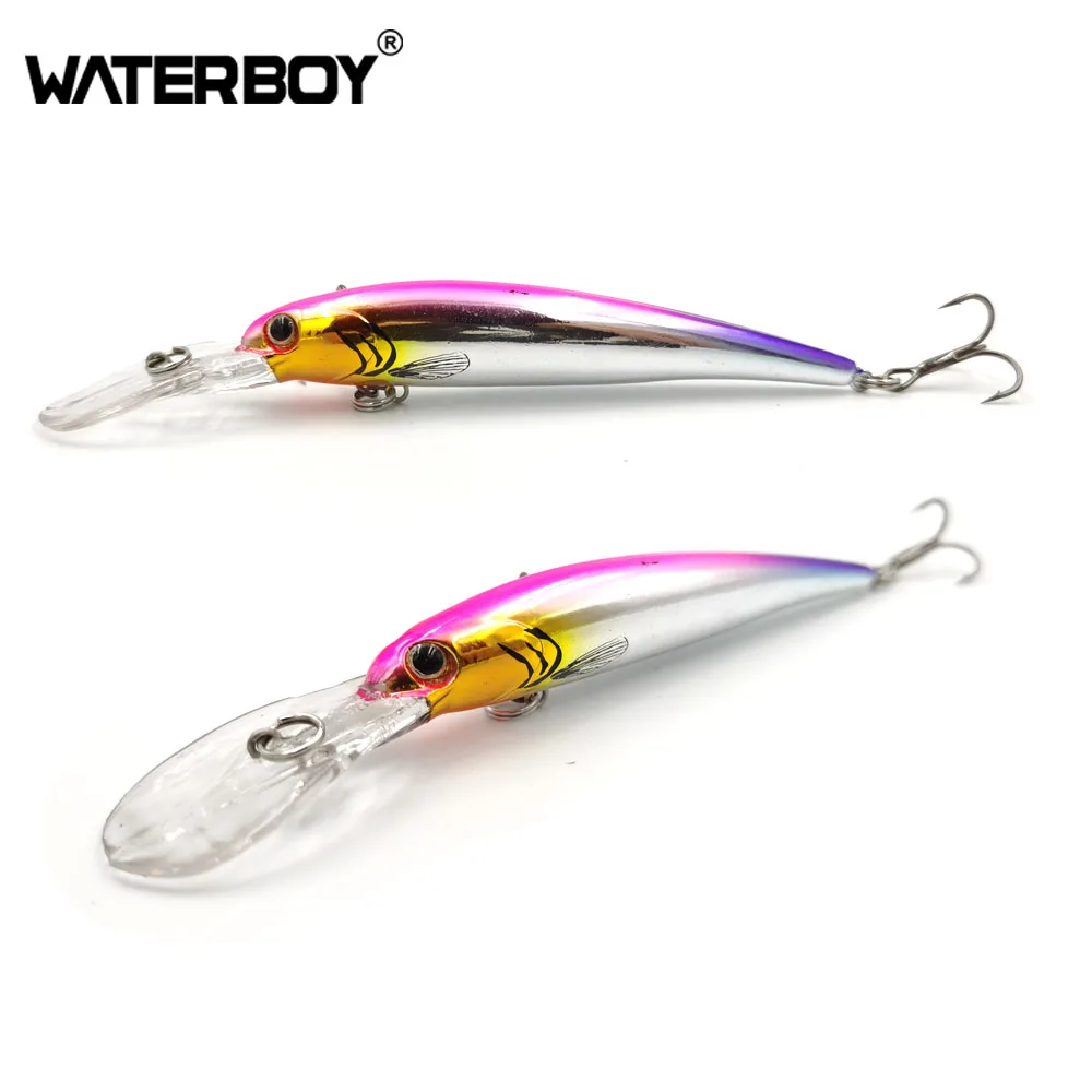 WATERBOY Long Lip Minnow Fish Bait 9cm 8.5g Deep Wobbler Swimbait Artificial Pesca Hard Fishing Lure