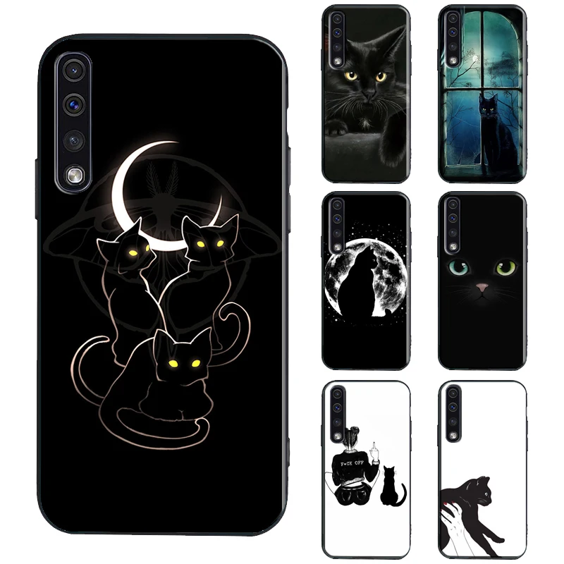 Witch Black Cat Phone Case For Samsung A71 A51 A31 A11 A21S A20e A70 A50 A40 A10 A20 S A12 A32 A42 A52 A72