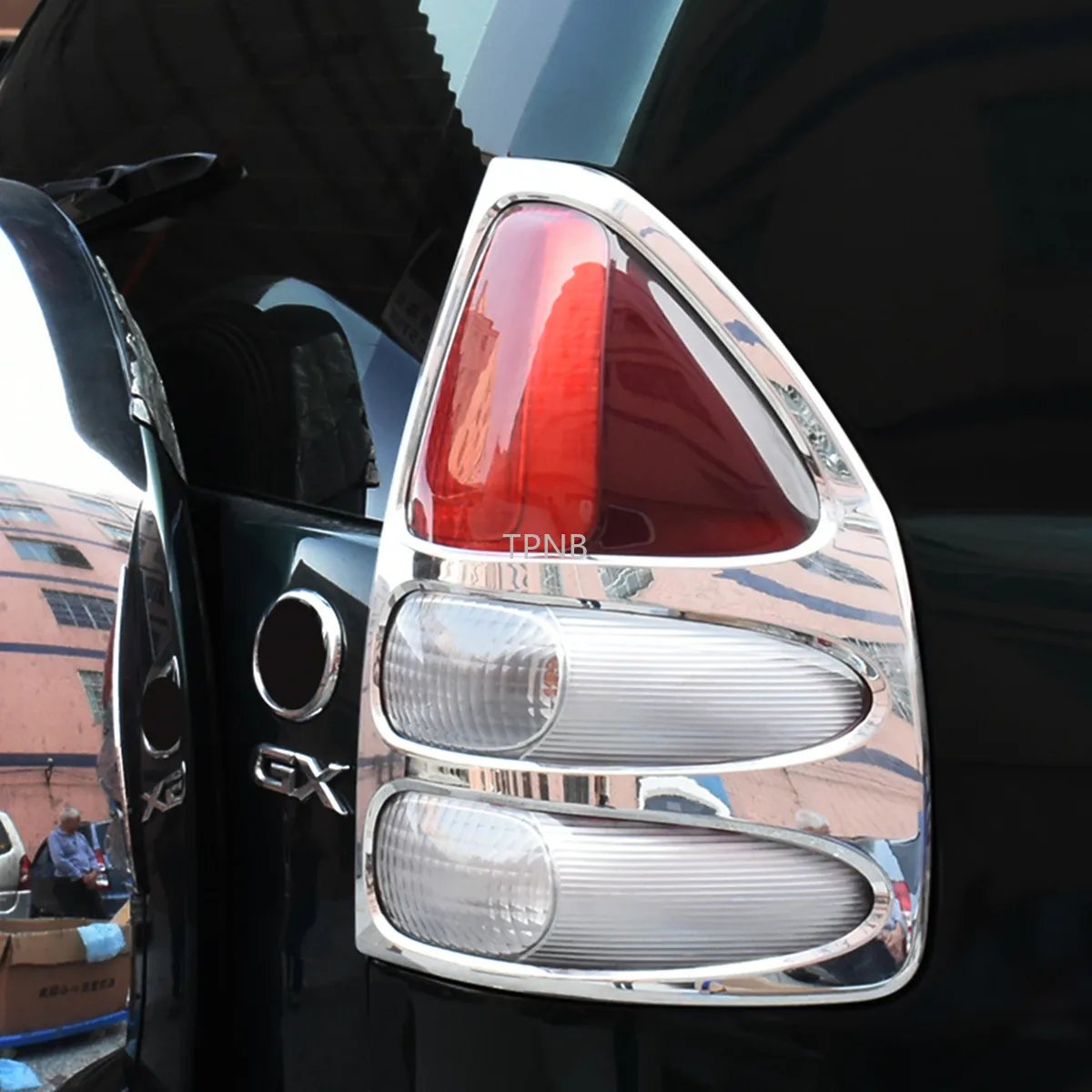 For Toyota Land Cruiser Prado 120 FJ120 2003 2004 2005 2006 2007 2008 2009 Rear Light Trim Hood Car-Styling Accessories