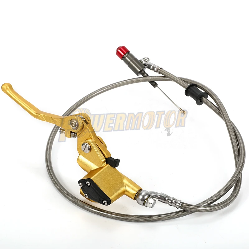 Enduro Motorrad Hydraulischer Kupplungshebel, Dirt Pit Bike Tuning, Hinterrad-Brems-Ersatzteile, 900mm 1200mm Motocross-Zubehör – Detail 4