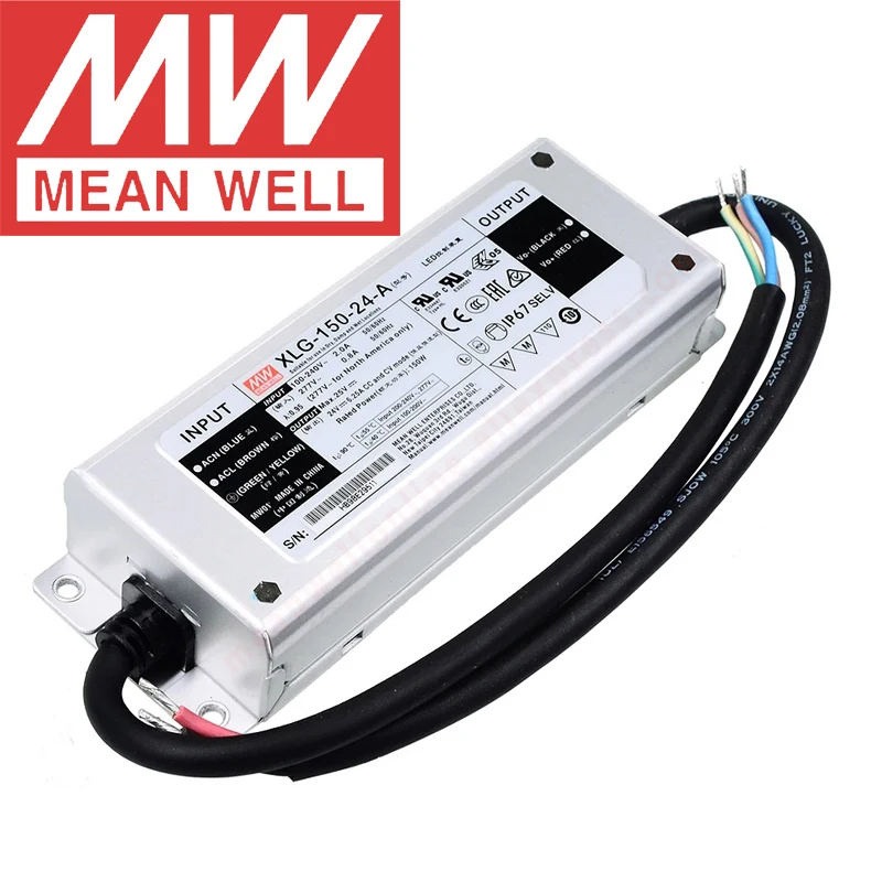 

Mean Well XLG-150-24-A Skyscraper/Street lighting meanwell 150W/16.8-24V/3.2-6.25A Constant Voltage/Constant Current LED Driver